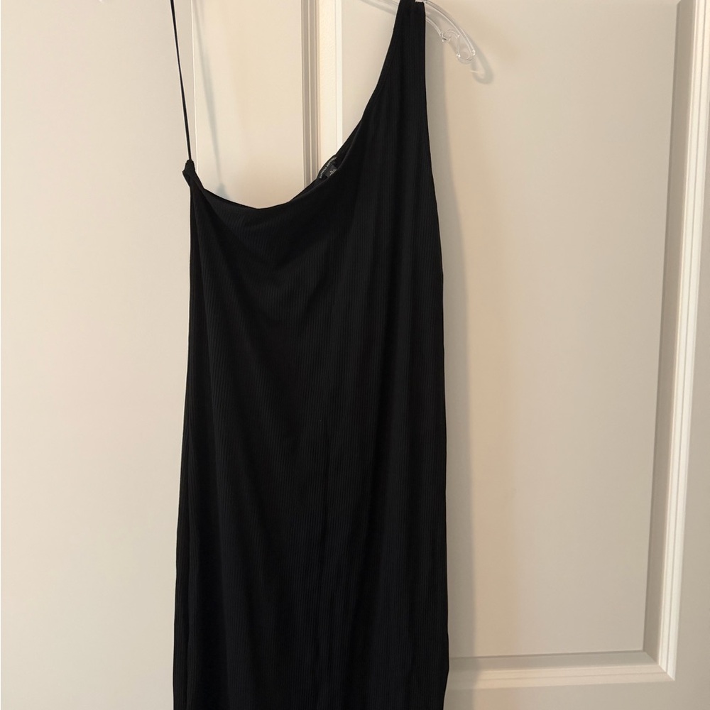 Banana Republic One Shoulder Black Dress